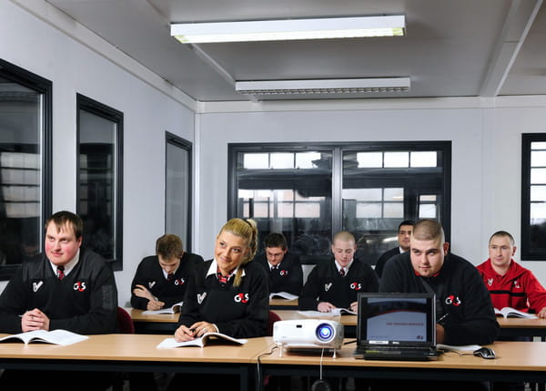 G4S staff in a briefing