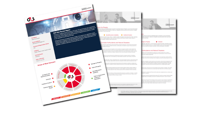 Risk review report