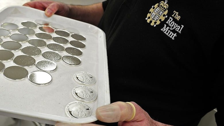Royal Mint making coins