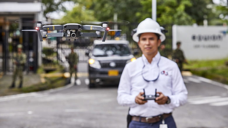 Drone operator in Colombia