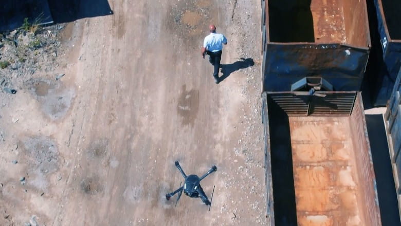 Drone and security guard