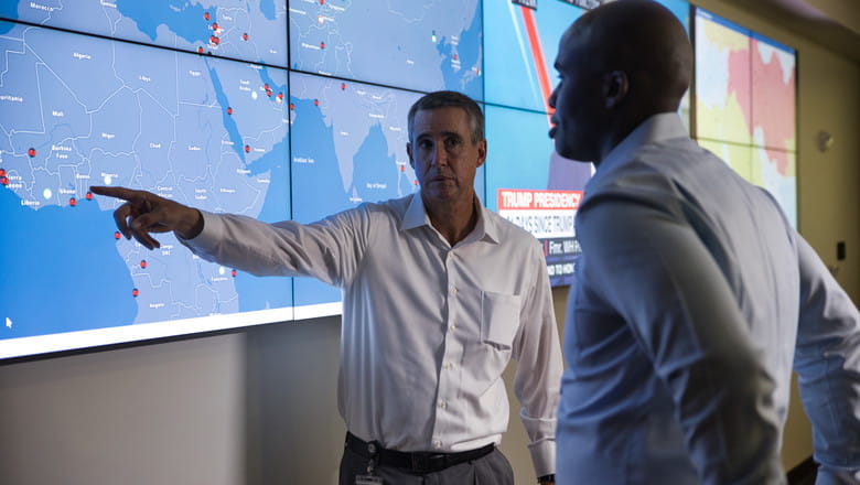 G4S experts in control room