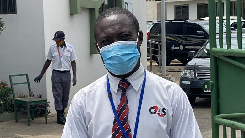 Staff member from G4S Ghana