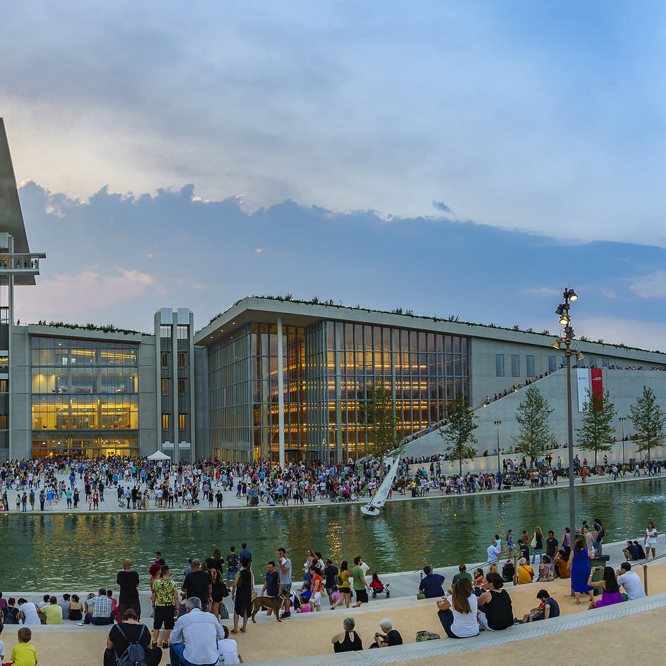 The SNFCC cultural centre in Athens, G4S security