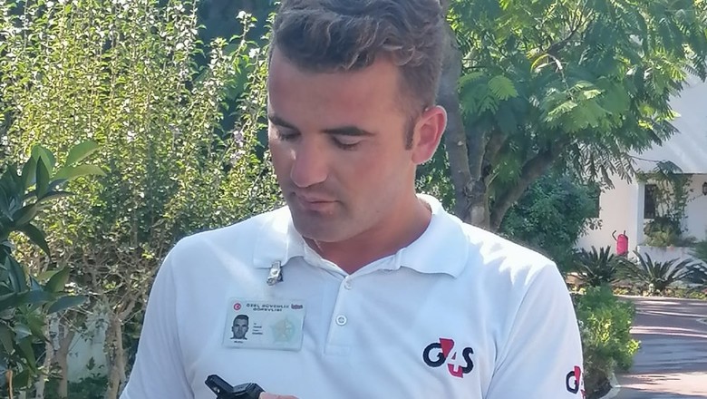 A G4S Security professional at the Emelda Sun Club in Turkey