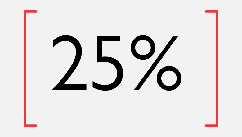 25 percent