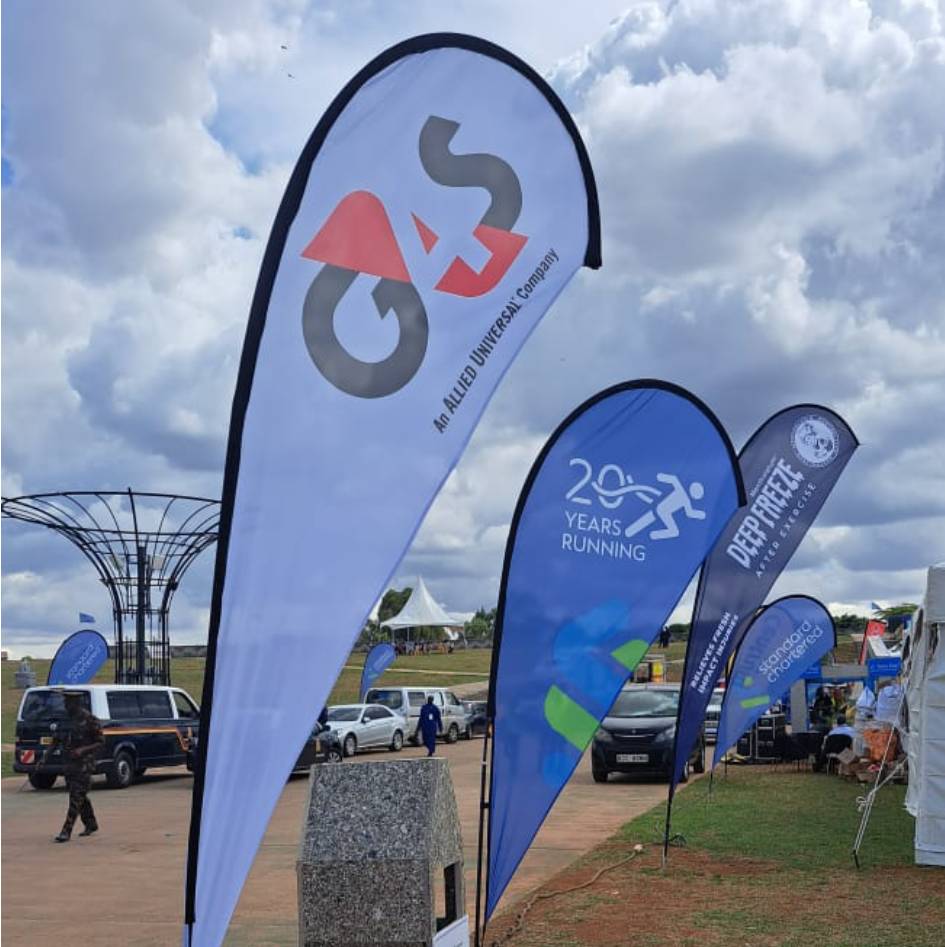 A G4S banner at the Nairobi marathon