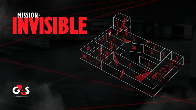 A graphic of the Mission: Invisible escape room