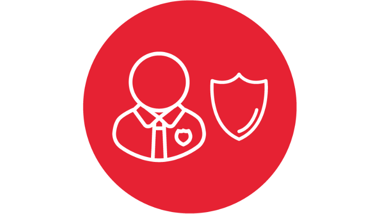 Risk Mitigation and Security Icon