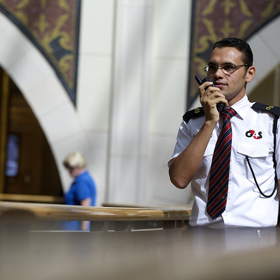 Male security officer