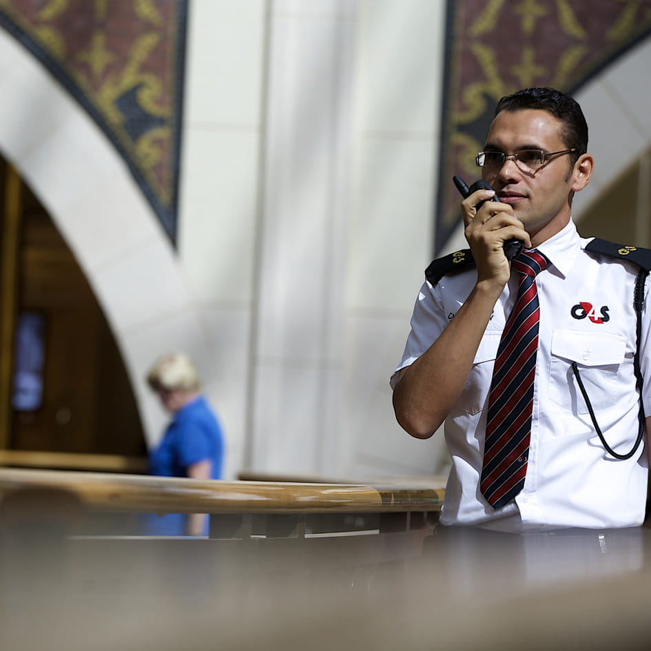 Male security officer