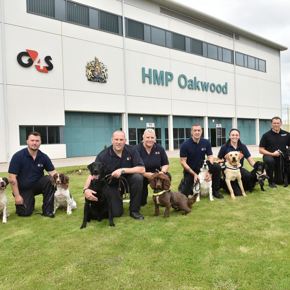 Sniffer dogs and their handlers