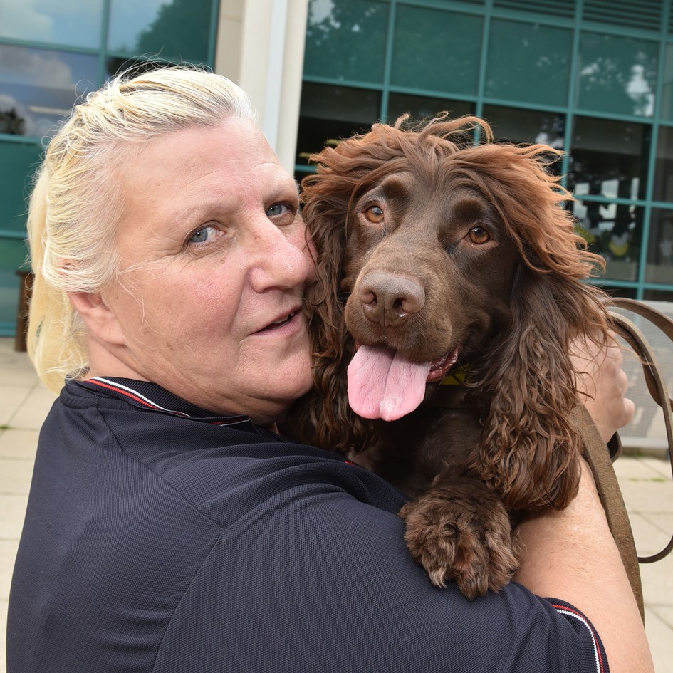 Tina Westwood with Buddy