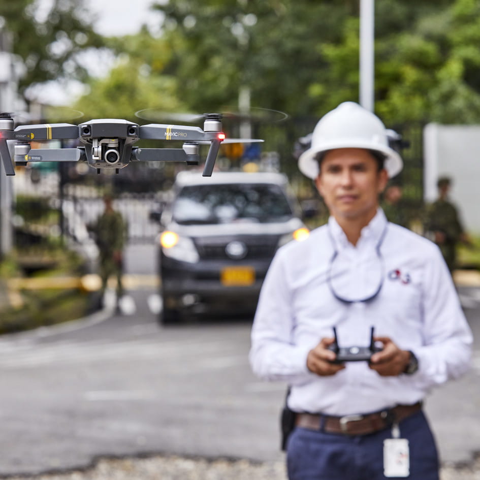 Drone operator in Colombia