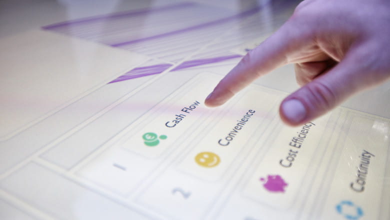 Cash innovation centre display