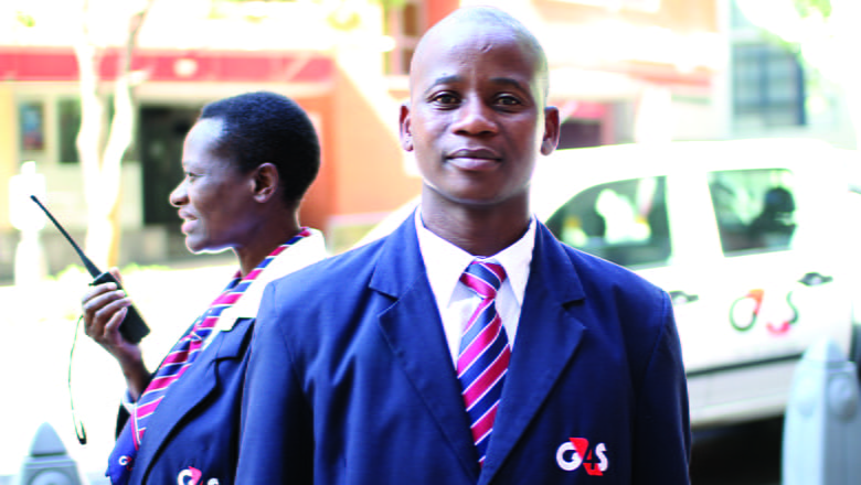 Security professional on duty