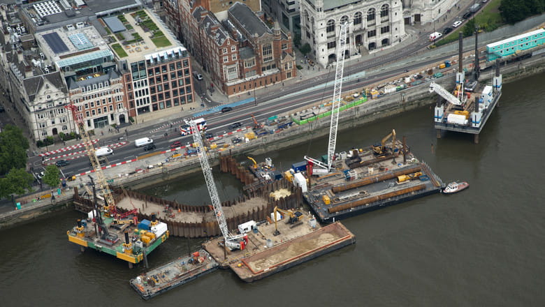 Thames tideway project, London, UK