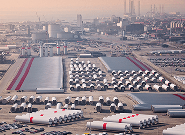 Esbjerg Havn set oppefra