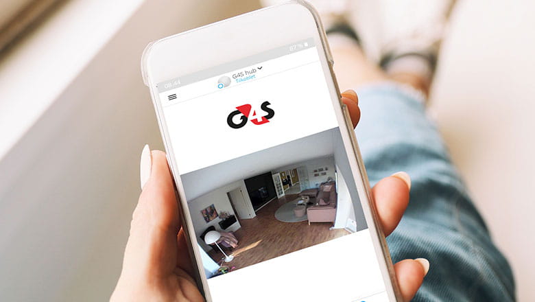 G4S app viser billede fra kvindes stue