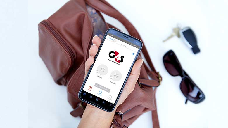 G4S app vist på en mobil