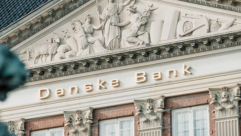Danske Bank bygning med logo