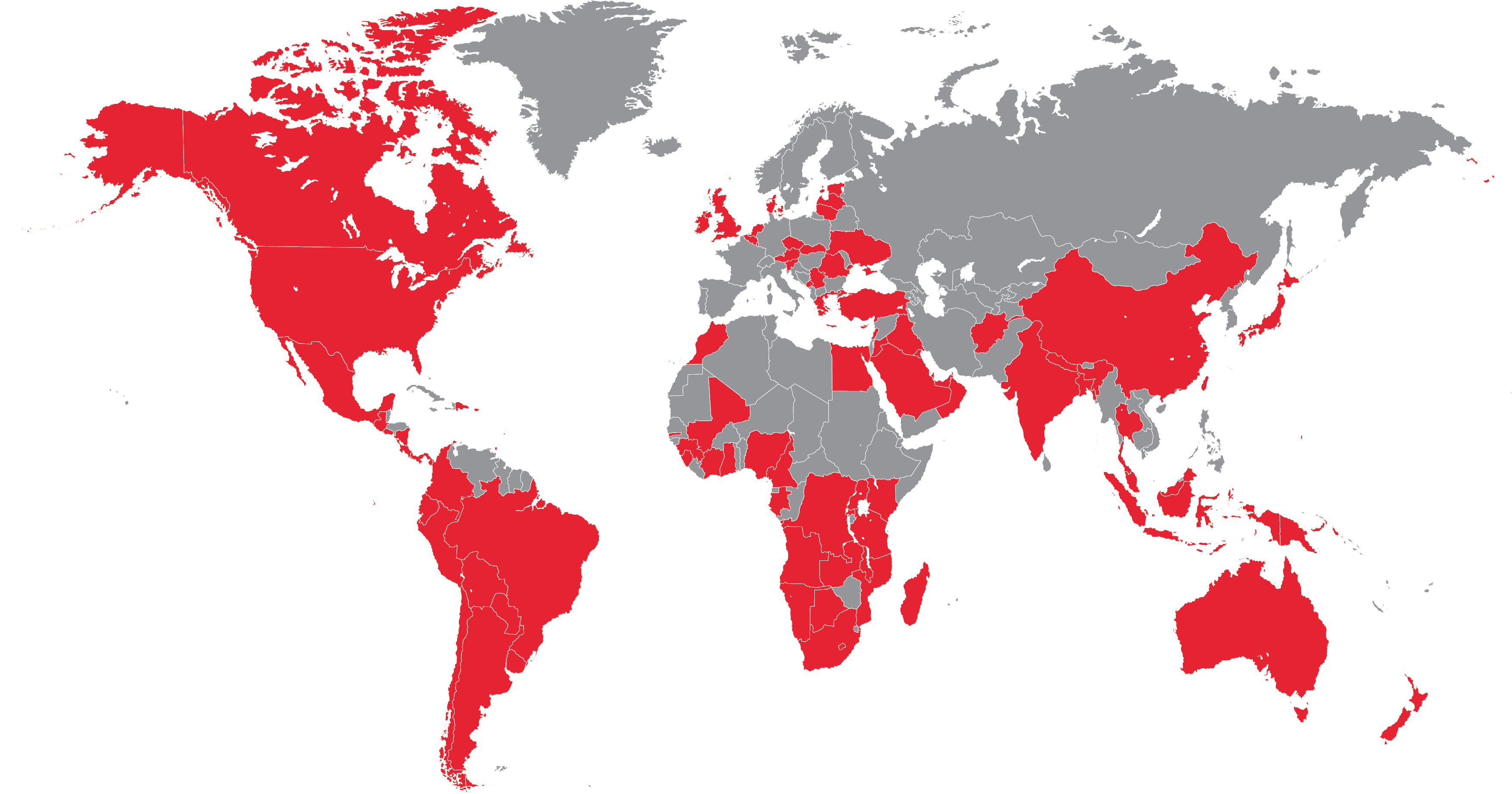 Digital world map