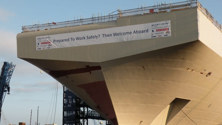 Babcock port QEC aircraft carrier