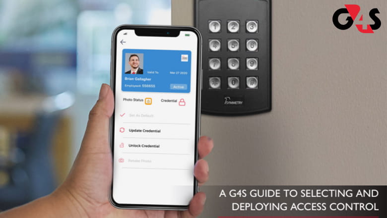 Smartphone access scanning at an access control panel