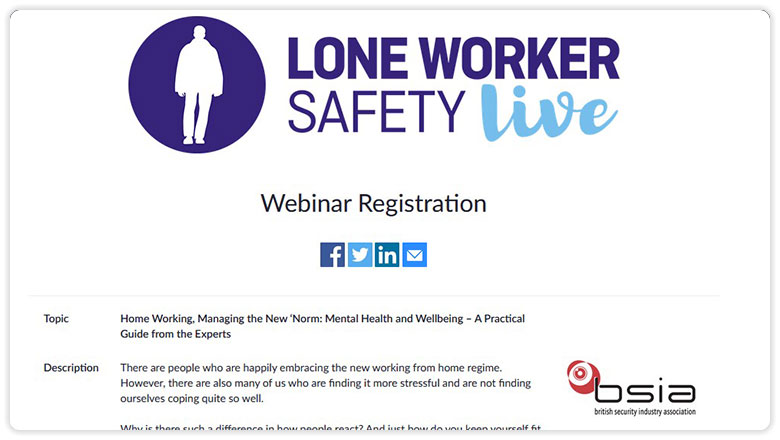 Lone Worker webinar