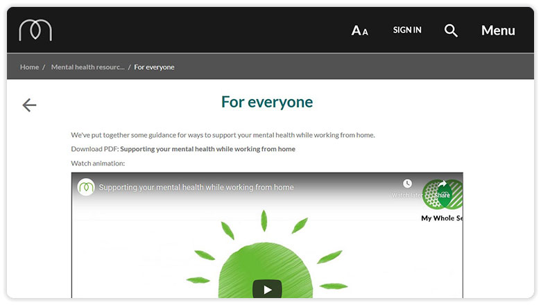 MHFA working form home