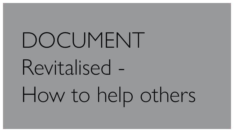 Revitalised how to help others