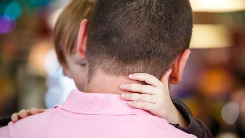 Father and son at HMP Parc