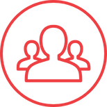 A round logo with three people, representing G4S PTS crews