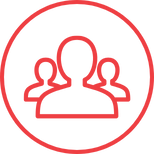 A round logo with three people, representing G4S PTS crews