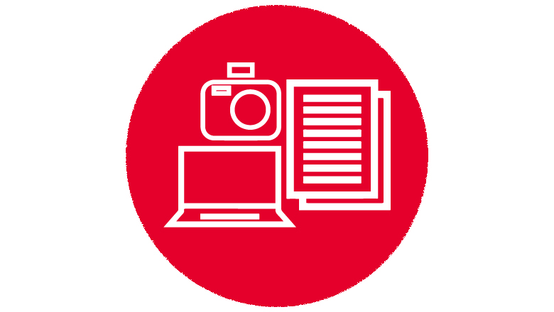 Laptop and Guides Icon