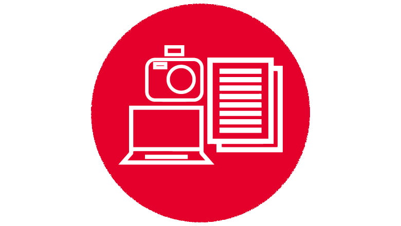 Laptop and Guides Icon