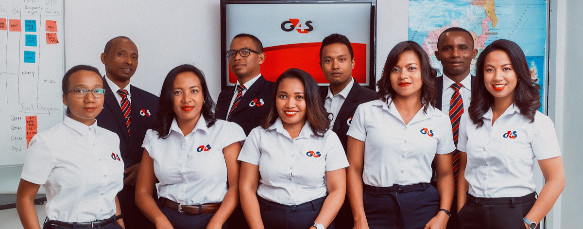 G4S Madagascar sales team