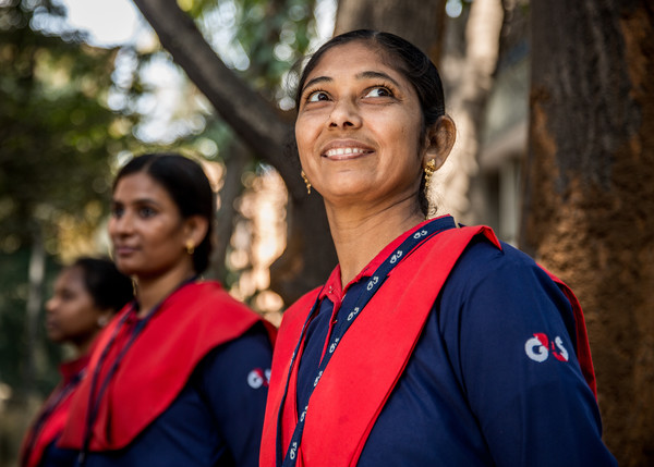 G4S employee India wearing uniform