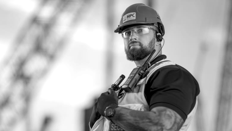 G4S employee on Hinkley Point site