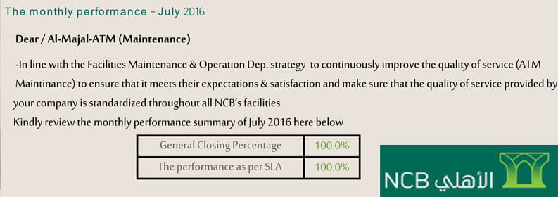 Appreciation Letter from NCB