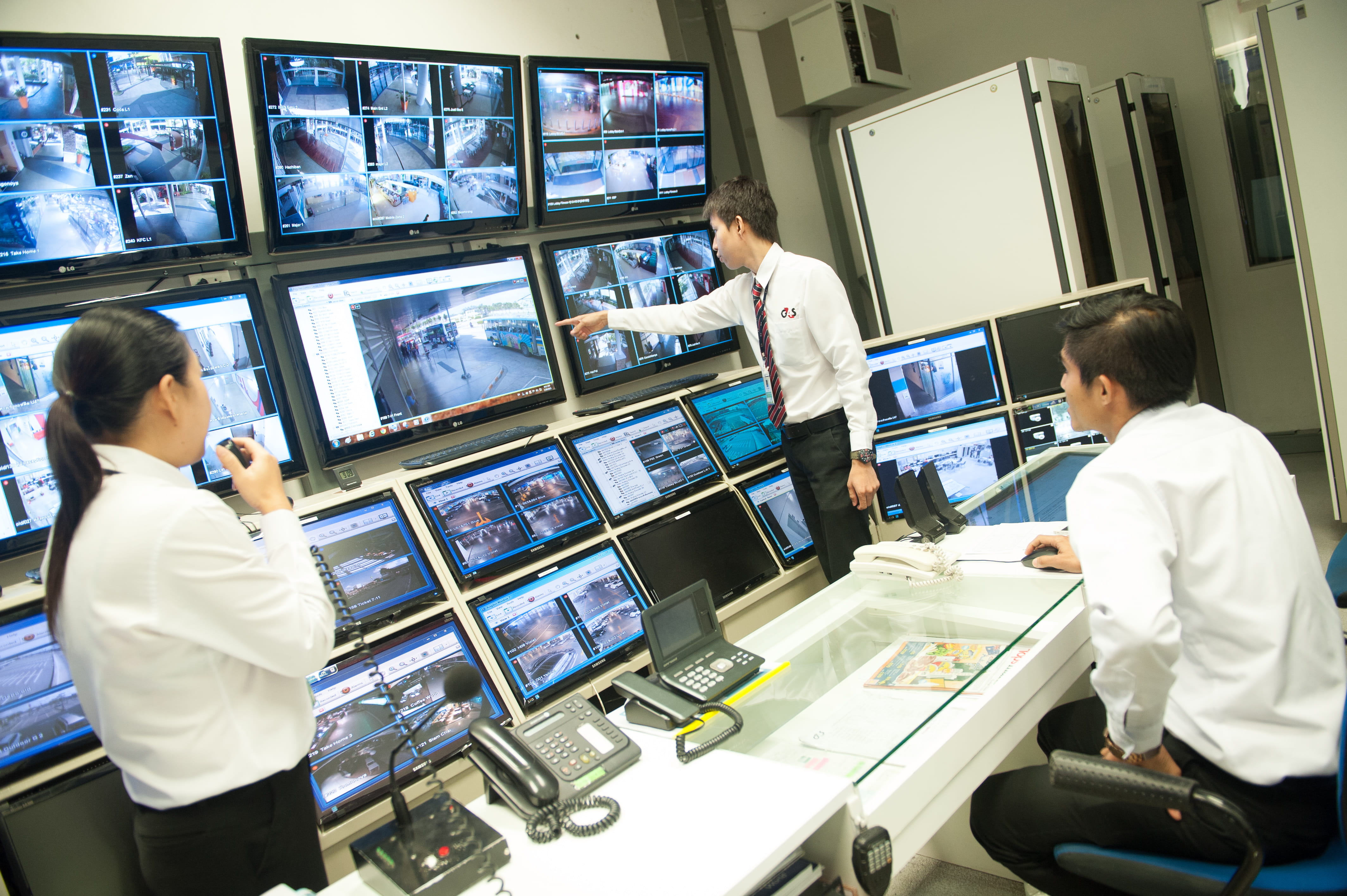 CCTV monitoring team