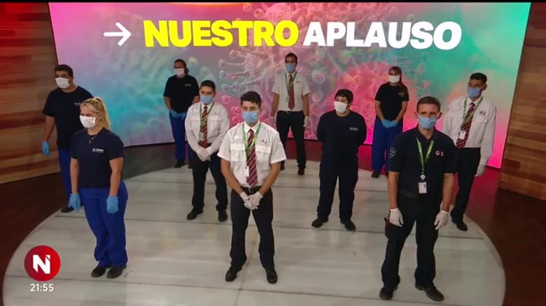 equipo G4S en Telefe Viacom 