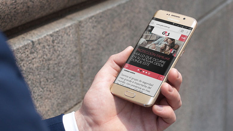 Mobile con nuevo sitio web