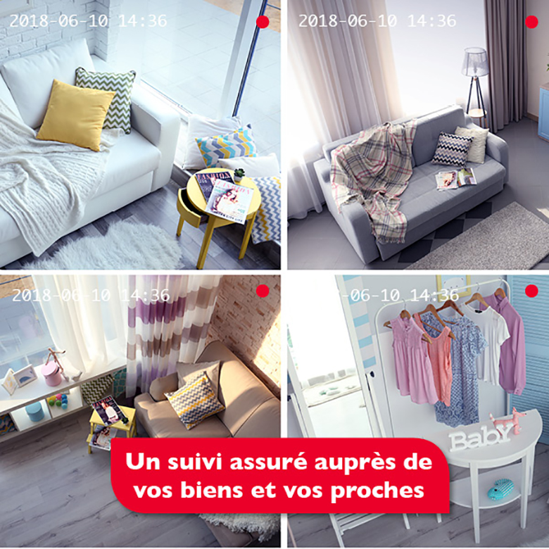 Vacances sereines vidéosurveillance