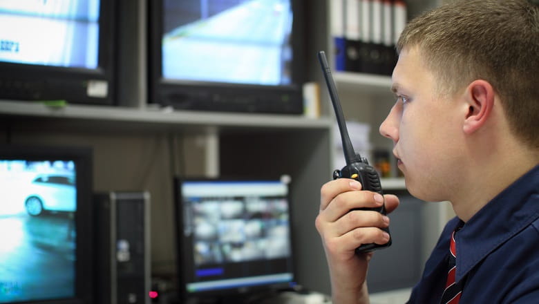 G4S fizinės apsaugos darbuotojas