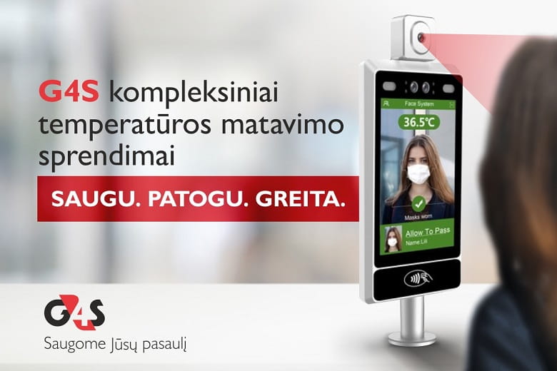 G4S Lietuva kompleksiniai žmogaus temperatūros matavimo sprendimai