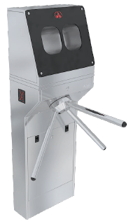 Turniketas su rankų dezinfekcijos funkcija