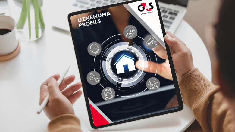 Digitālais G4S uzņēmuma profils un drošības pakalpojumi biznesam.