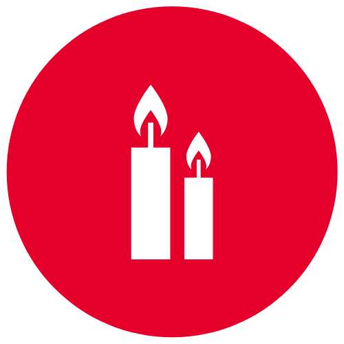 Bougies risque d'incendie