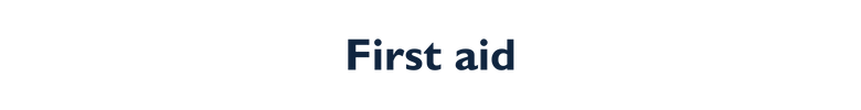 Fire & first aid